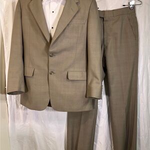 Vntg Christian Dior Monsieur New York Paris Two-Piece Wool Tailored Suit M-L